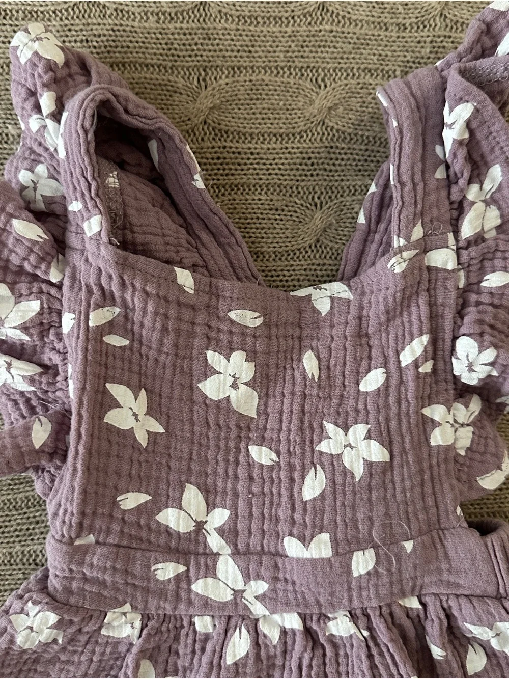EUC 5pc Baby Girl Romper Bundle, Floral Lace, 24 Months